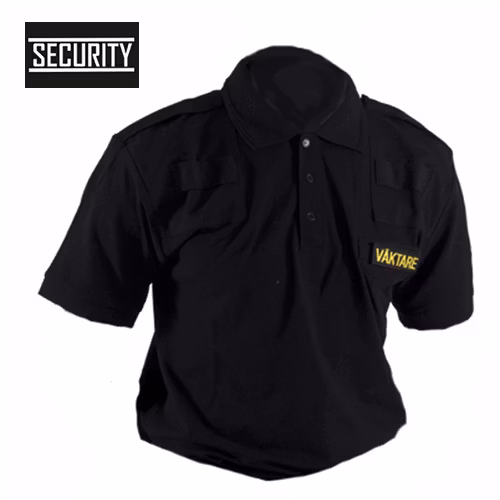 Hundförarpiké Kortärm - Svart