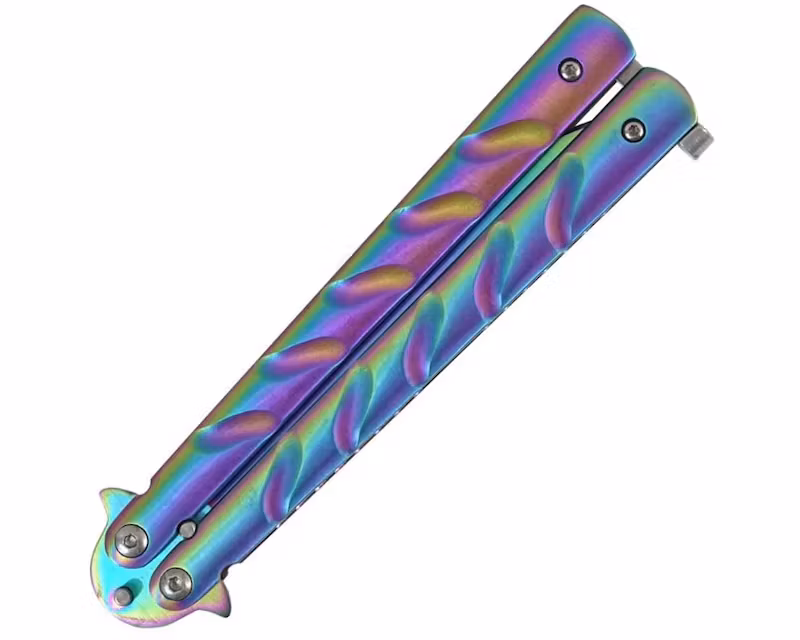 REPLIKA Butterfly Kniv - JOKER Rainbow