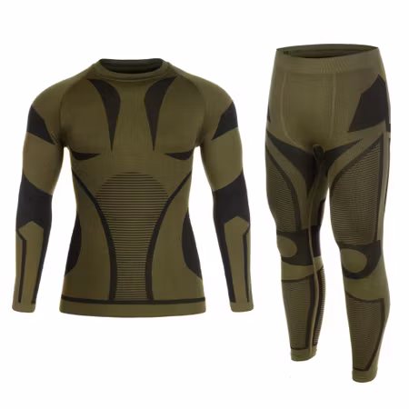 *REA* MIL-TEC 4-Way Stretch Performance Thermoactive Underställ - Olive