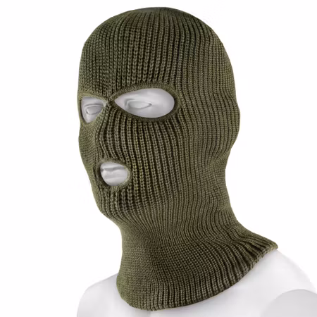 MIL-TEC by STURM 3-HOLE ACRLYIC BALACLAVA - OLIVGRÖN