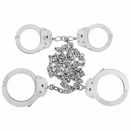 Kel-Met Handcuffs on arms and legs