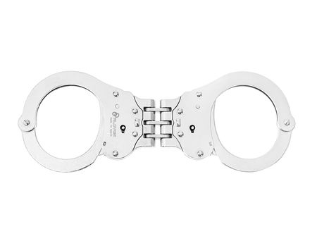 ALCYON Hinge steel Dandcuffs Double lock silver