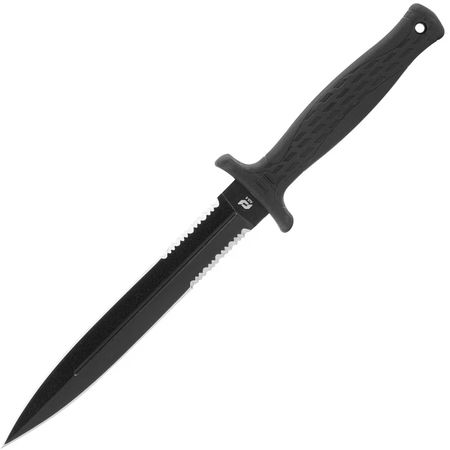 SCHRADE Needle Magnum Serrated Fixed Blade Military Knife - Black