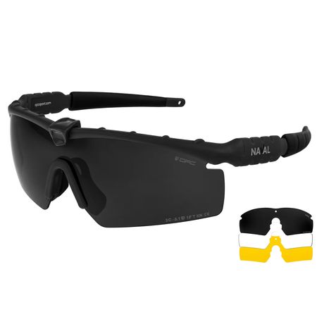 OPC Tactic Naval Set Tactical Glasses - Matt Black/Smoke/Yellow