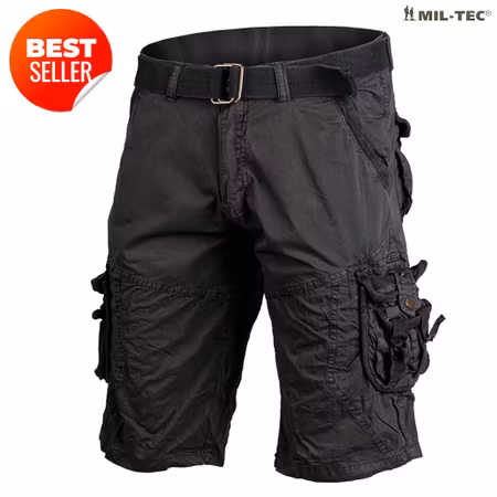 MIL-TEC Vintage Survival Shorts - Svart