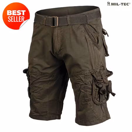 MIL-TEC Vintage Survival Shorts - OD Grön