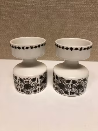 Candlesticks A pair of Figgio Flint Norway 1900s