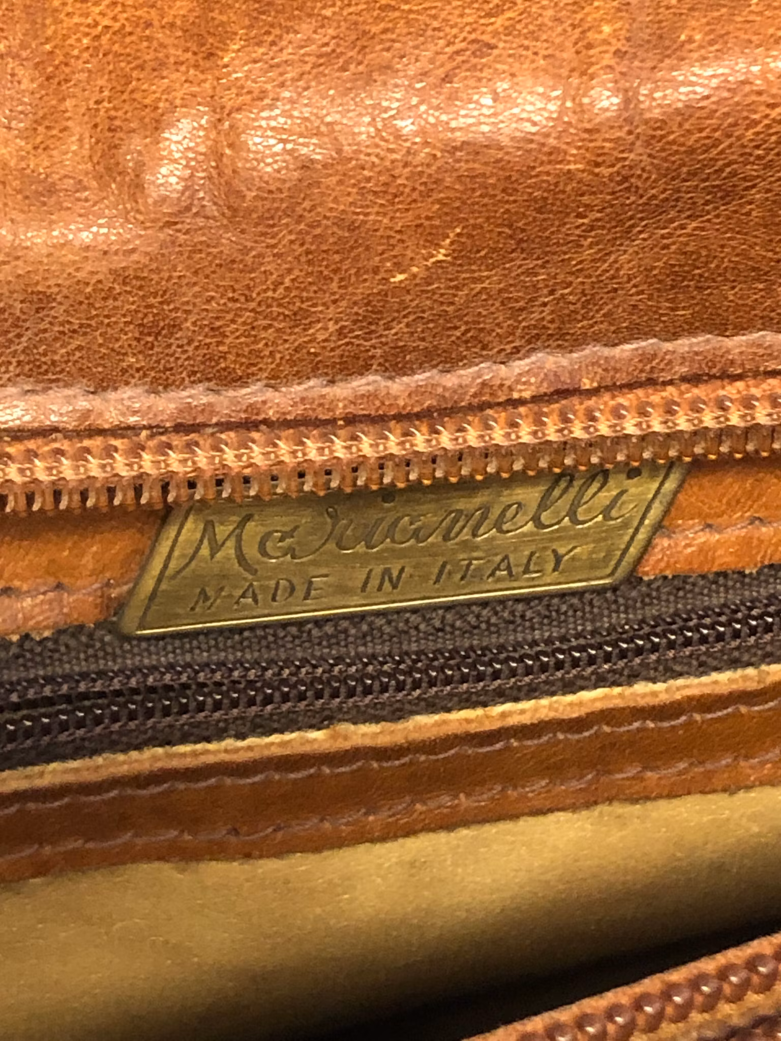 Läderväska vintage Marianelli Made in Italy