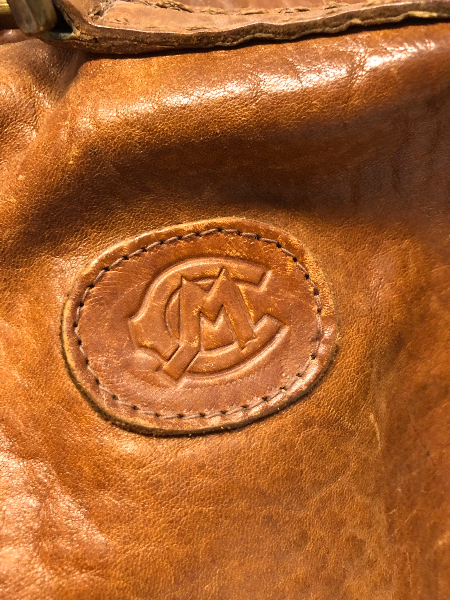 Läderväska vintage Marianelli Made in Italy
