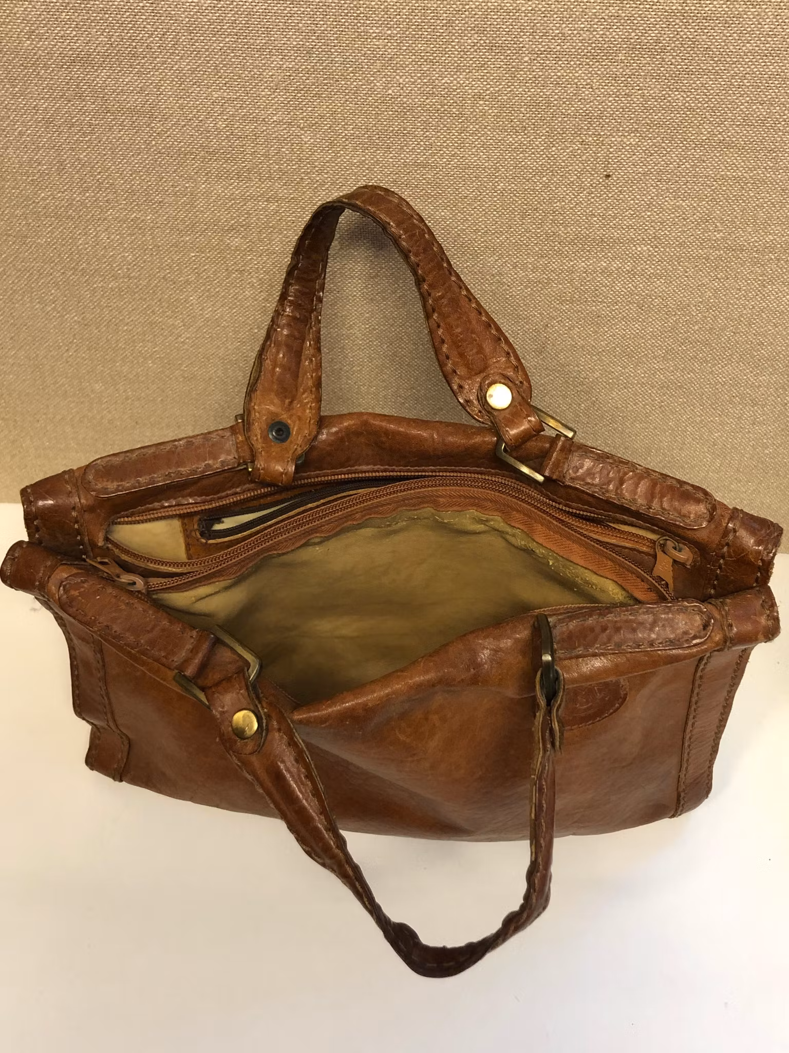 Läderväska vintage Marianelli Made in Italy