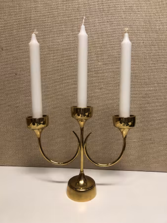 CANDELABER, brass, second half of the 20th century.
