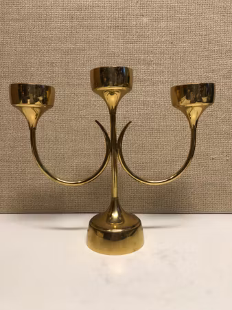 CANDELABER, brass, second half of the 20th century.