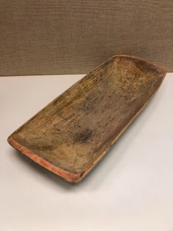 TRAY, painted, wood, 19th century.
