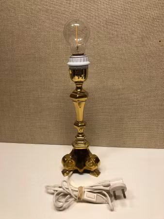 TABLE LAMP, brass, Baroque style, second half of the 20th century.