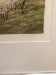 PER JULIUS, Landscape view, color lithograph.