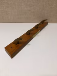 KLÄDHÄNGARE, Teak/Mässing, HAFA Combino serie Sweden.