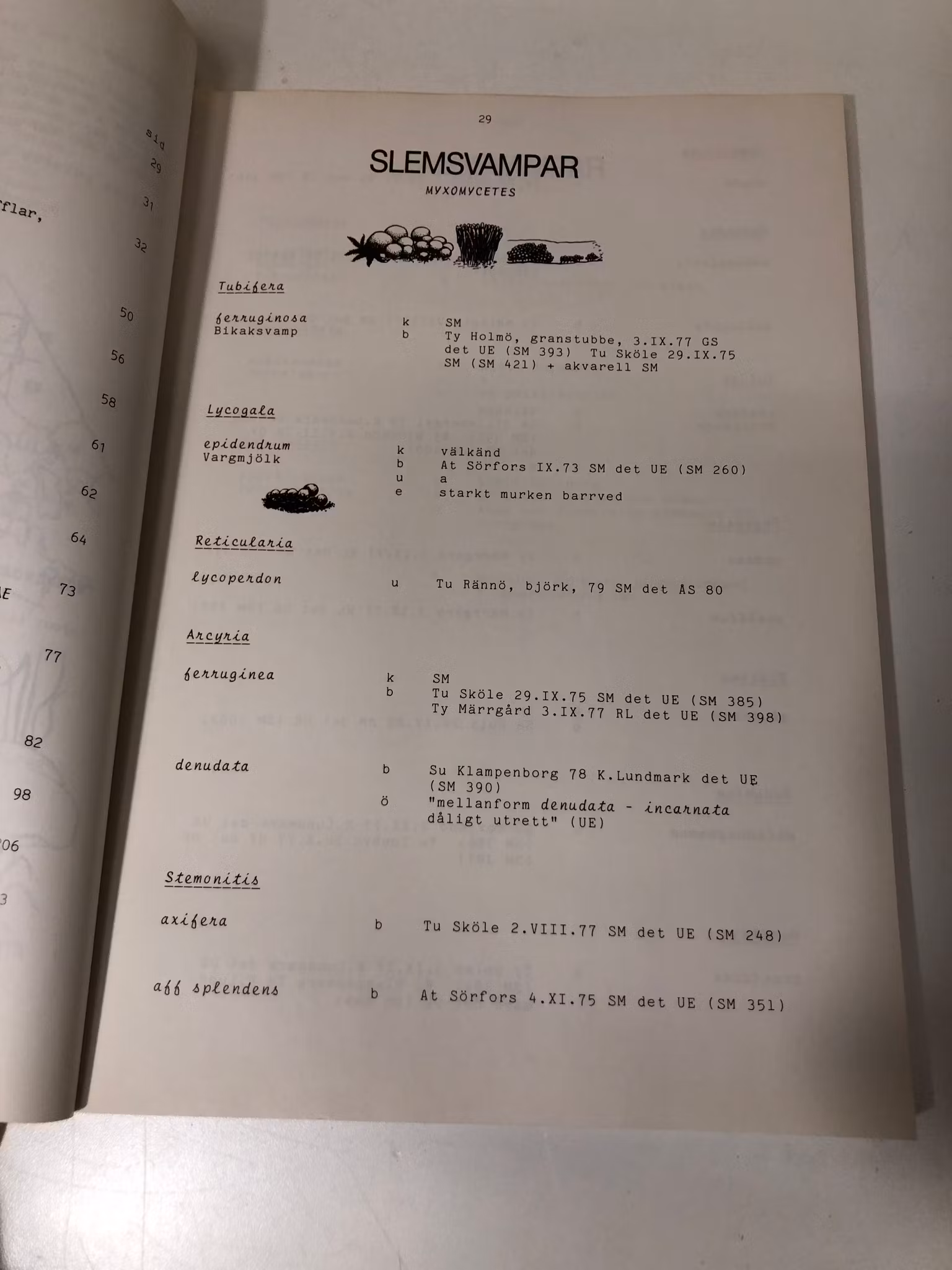 BOK, Medelpads svampar, Sundsvalls mykologiska sällskap 1985.