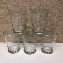 VATTENGLAS 5 st. 1900-talets första hälft.