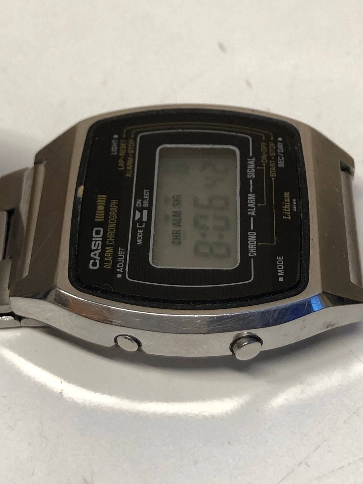 ARMBANDSUR, herr, CASIO, alarm, chronograph, quartz, 1980-tal.