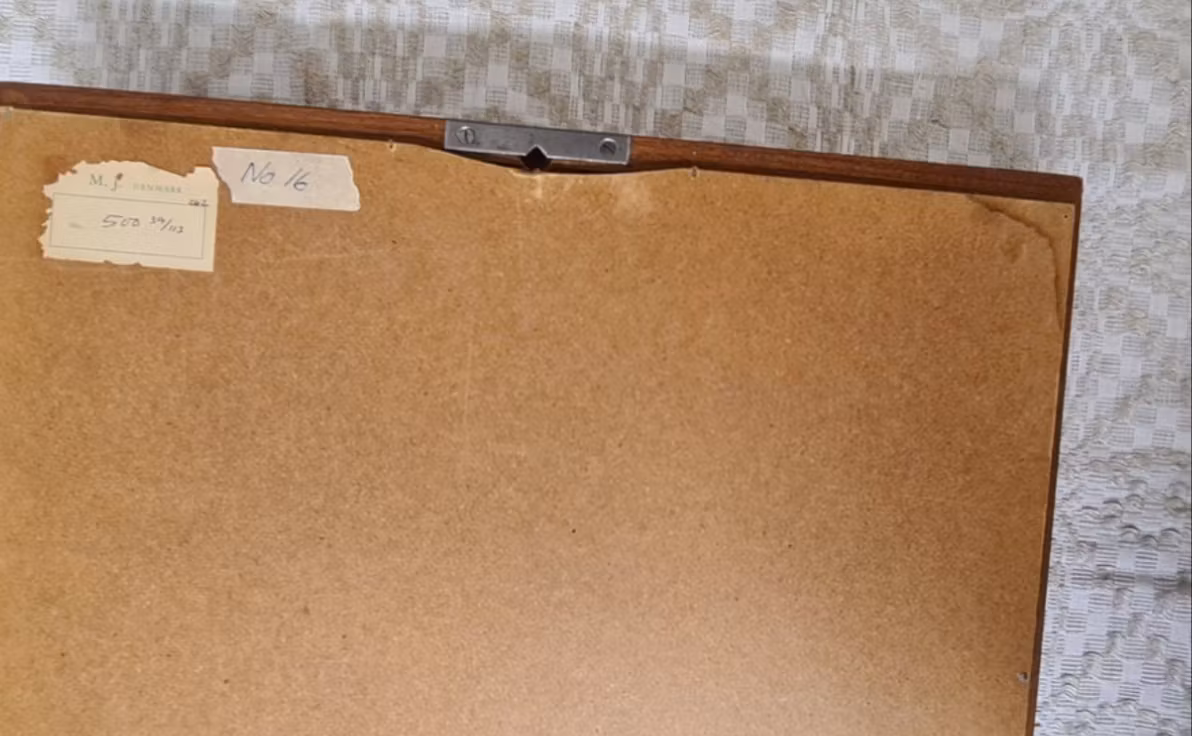 SPEGEL, teak, M.J Denmark, 1950/60-tal.