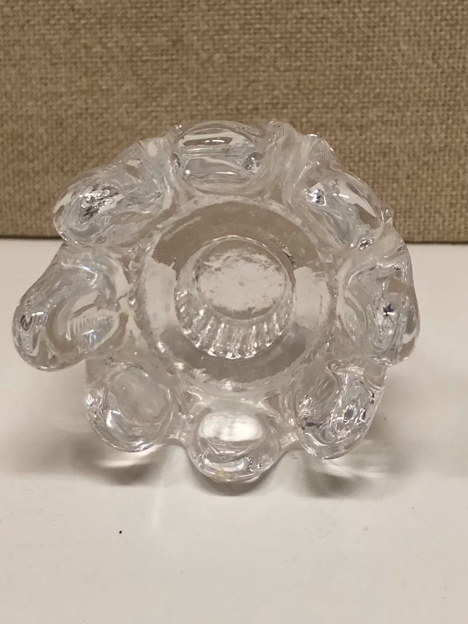CANDLE, glass, "Sunflower" Göran Wärff, Kosta.