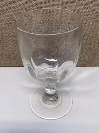 WINE GLASS, hand blown, 18/1900s.