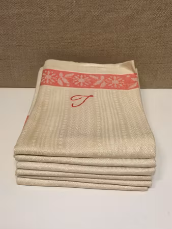 LINEN TOWELS, 6 pcs. 1900s.