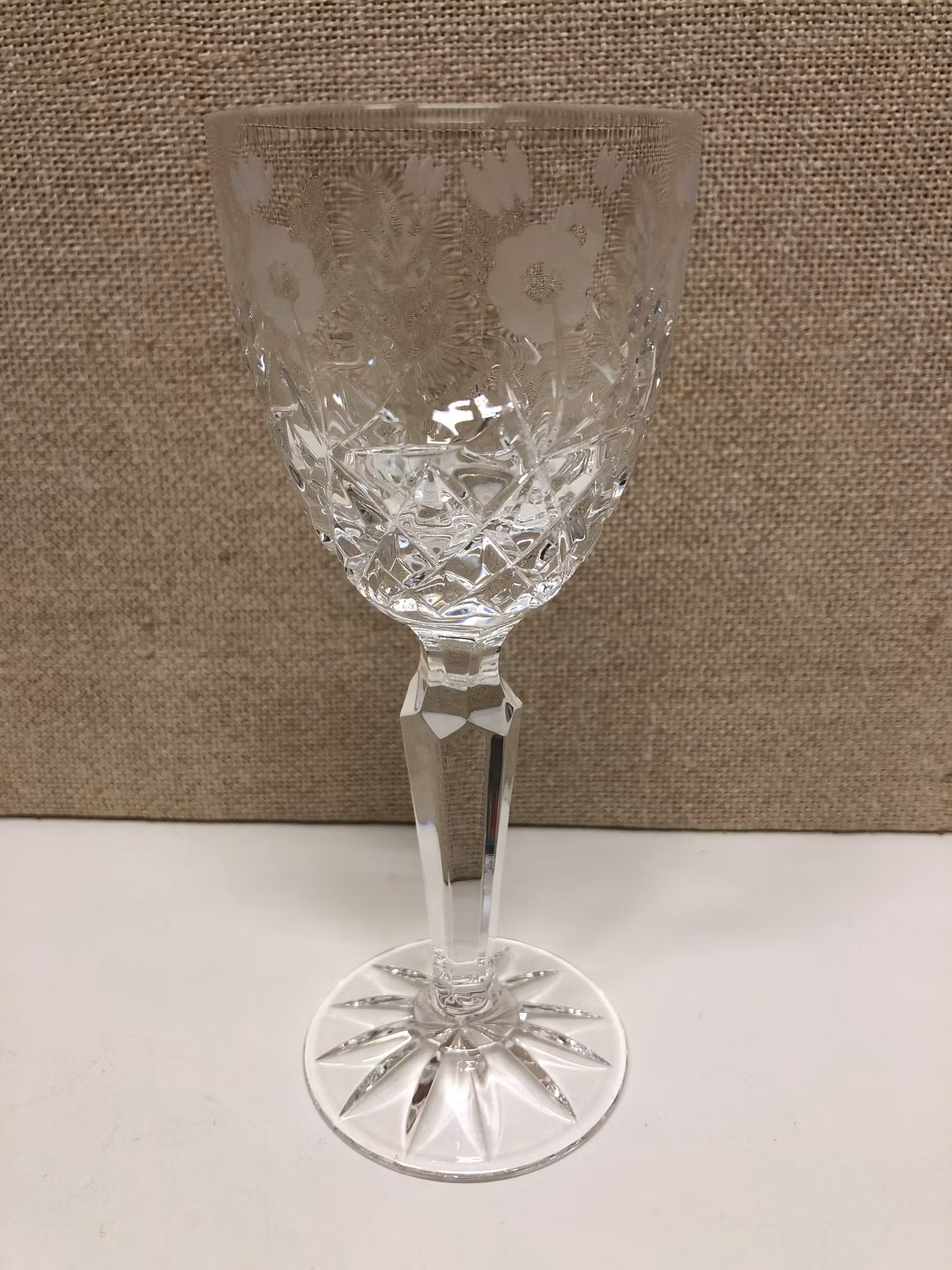 STRONG WINE GLASS/LIQUOR crystal, "Haga" design Duka, Kosta Boda.