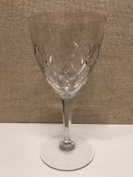 RED WINE GLASS, crystal, "Brother" design Fritz Kallenberg.