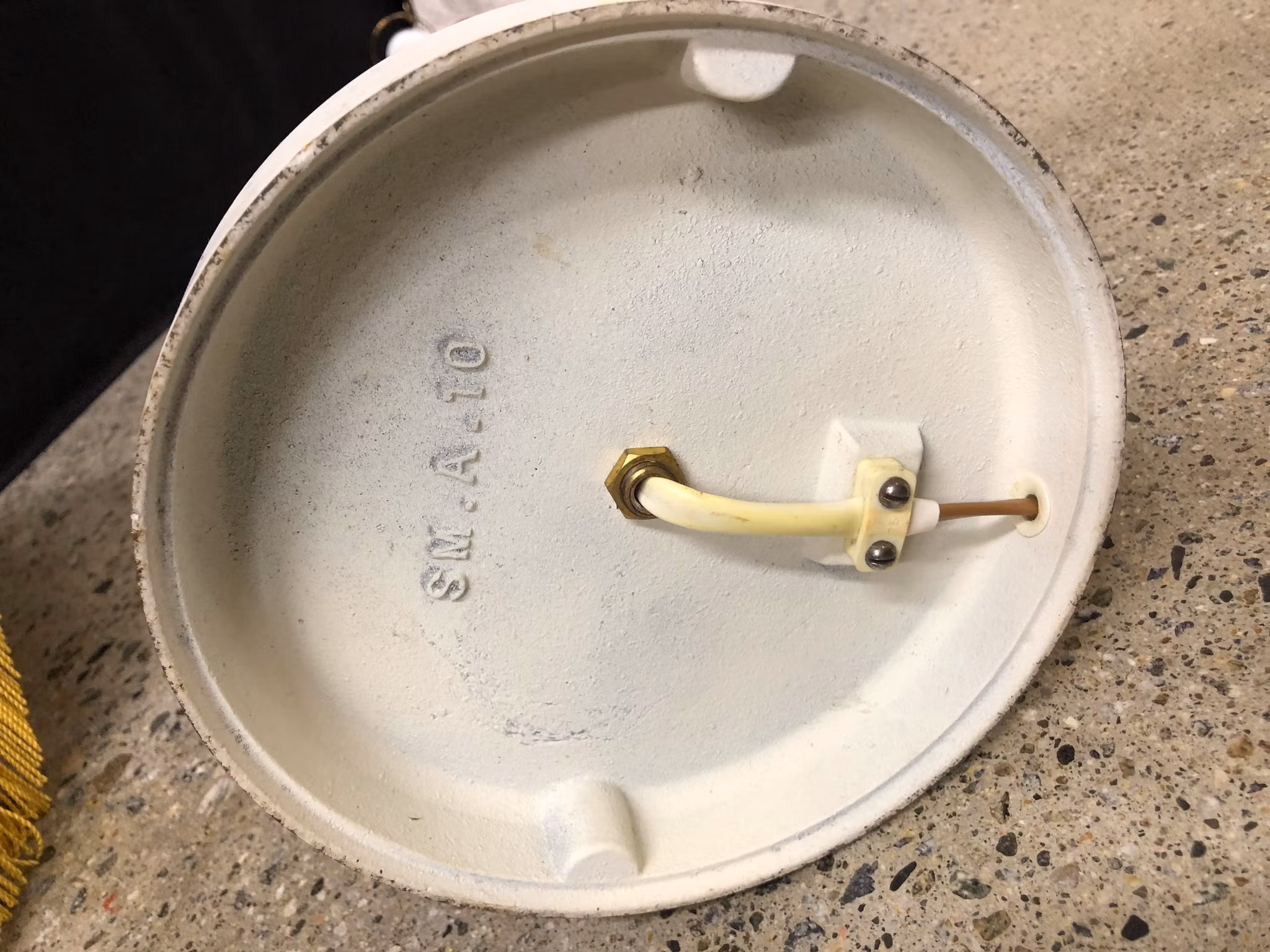 GOLVLAMPA, metall, SM. A. 10, 1960/70-tal.