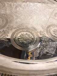 BRICKA, nysilver, 1900-tal.