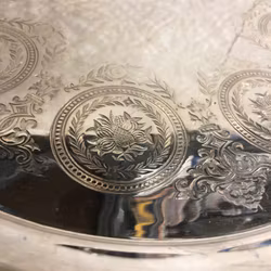 BRICKA, nysilver, 1900-tal.