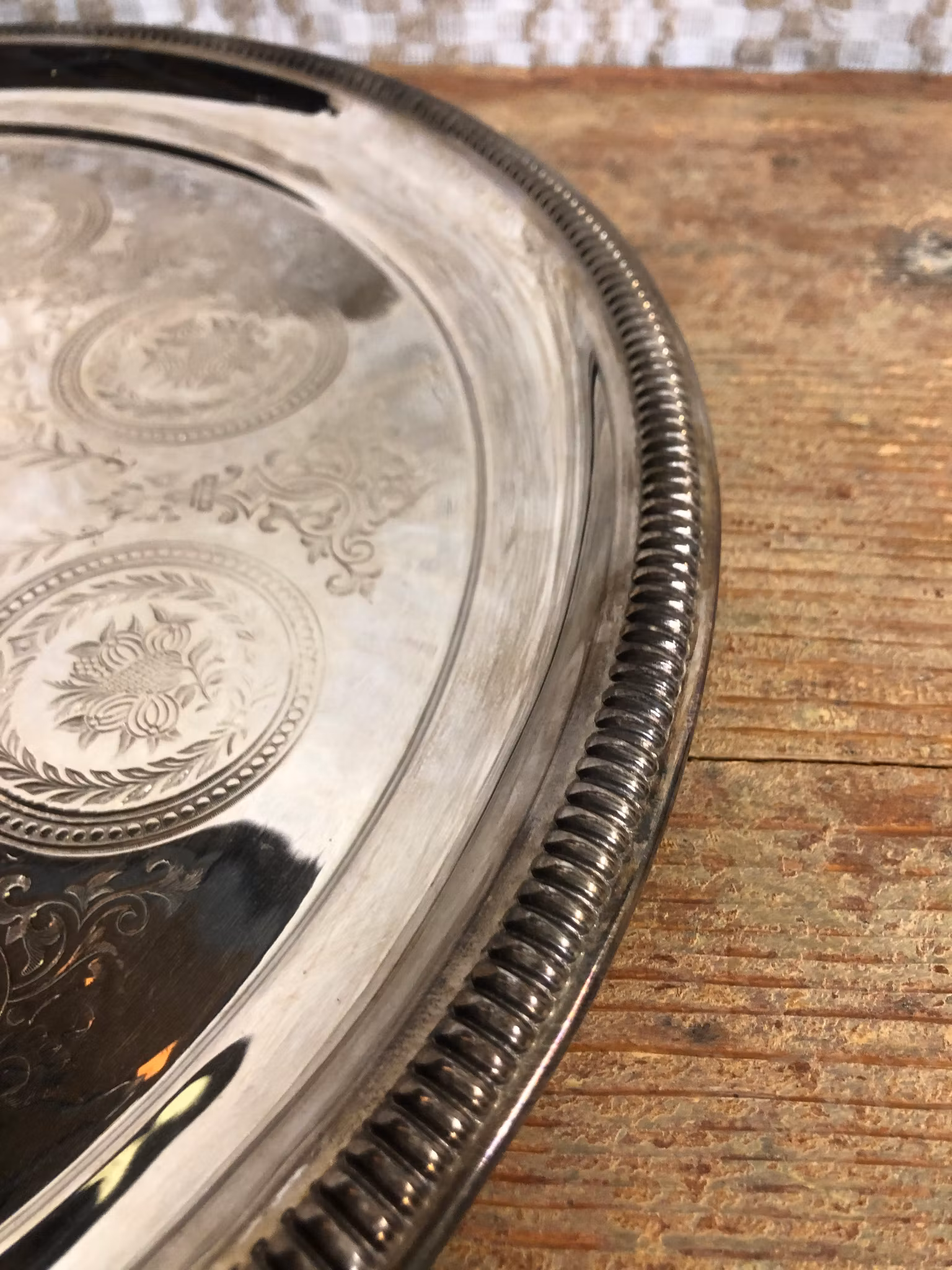 TRAY, nickel silver, 1900s.