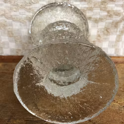 CANDLE STAKE, glass "Festivo" Timo Sarpaneva, Iittala.