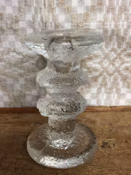 LJUSSTAKE, glas "Festivo" Timo Sarpaneva, Iittala.
