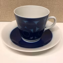 COFFEE CUP WITH SAUCER, porcelain, "Agda" Christina Campell, Rörstrand.
