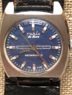 ARMBANDSUR, herr, Ruhla de luxe, 34 mm.