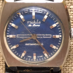 WRISTWATCH, men's, Ruhla de luxe, 34 mm.