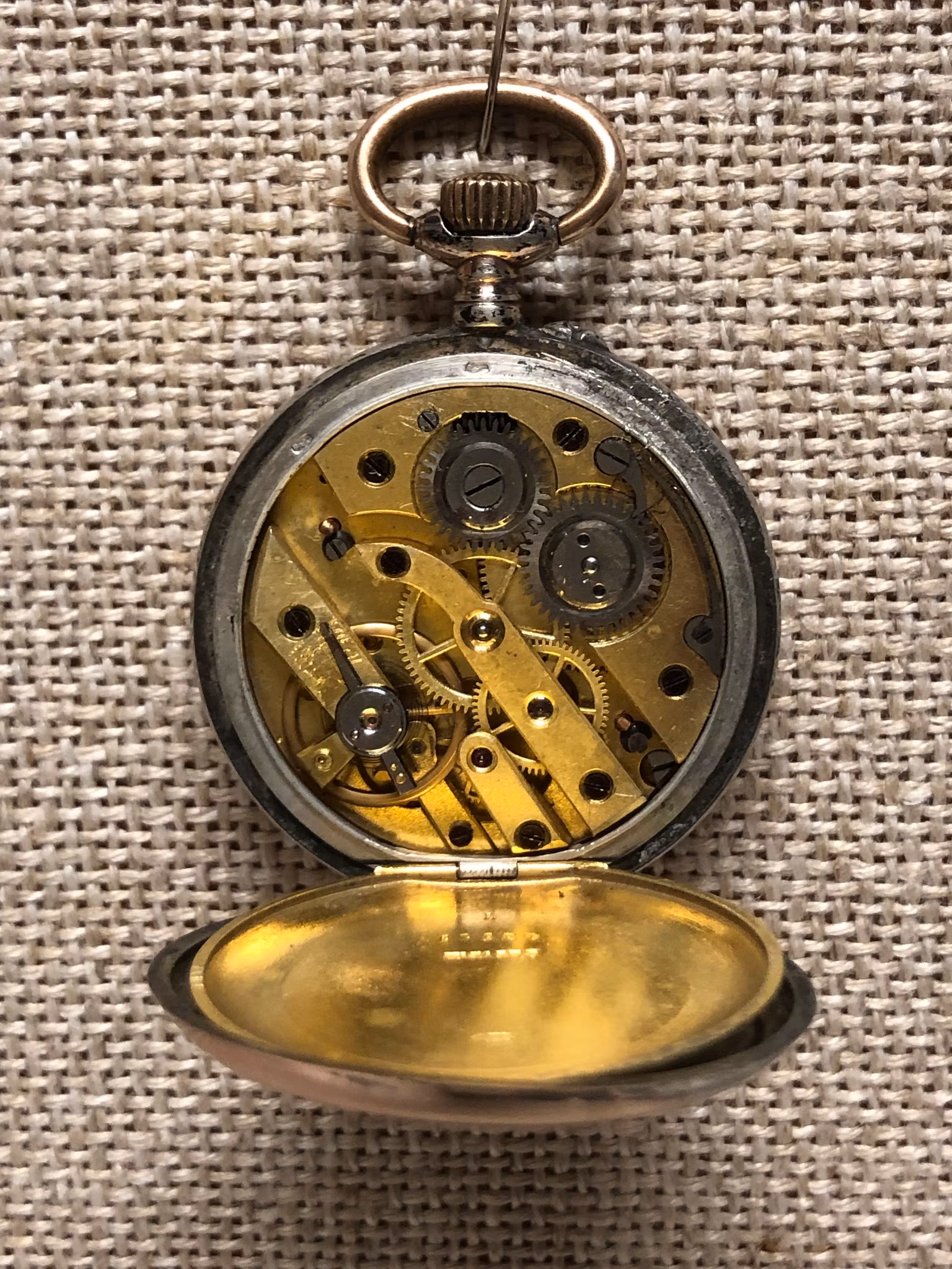 POCKET WATCH "Grandmother's watch" silver case.