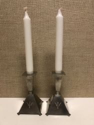 LJUSSTALKAR, ett par, tenn, G.A.B. Sweden, 1928.