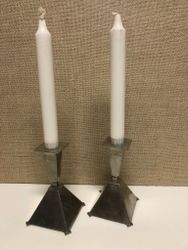 LJUSSTALKAR, ett par, tenn, G.A.B. Sweden, 1928.