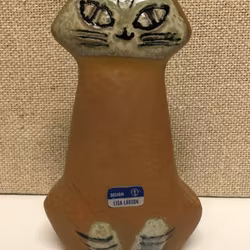 KATT figurin, keramik, Lilla Zoo, Lisa Larson, Gustavsberg 1956-1978