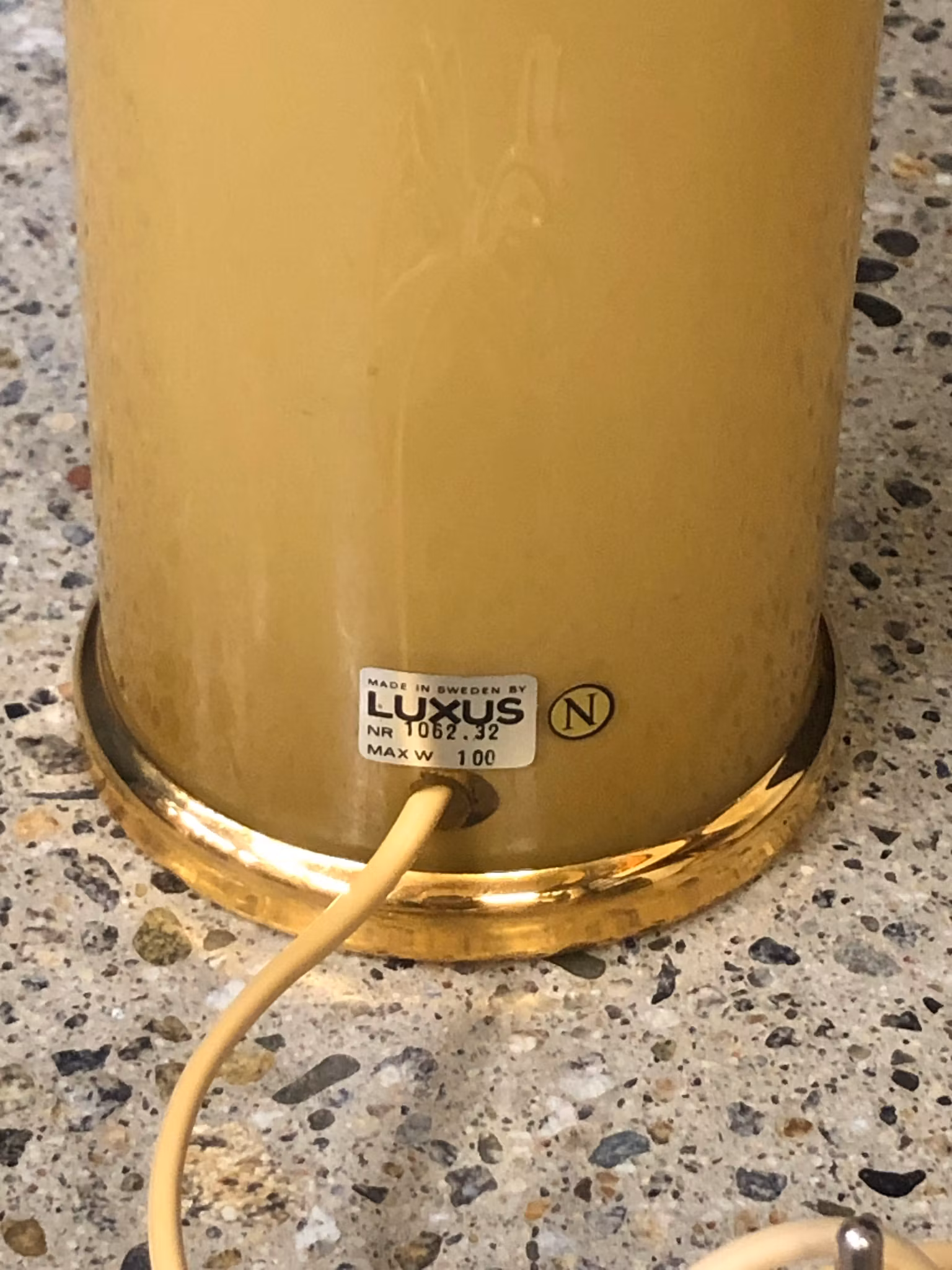BORDSLAMPA, glas, Luxus, Sweden.