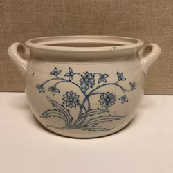 POT, stone mass, "Blue White" Gustavsberg.