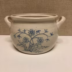 POT, stone mass, "Blue White" Gustavsberg.