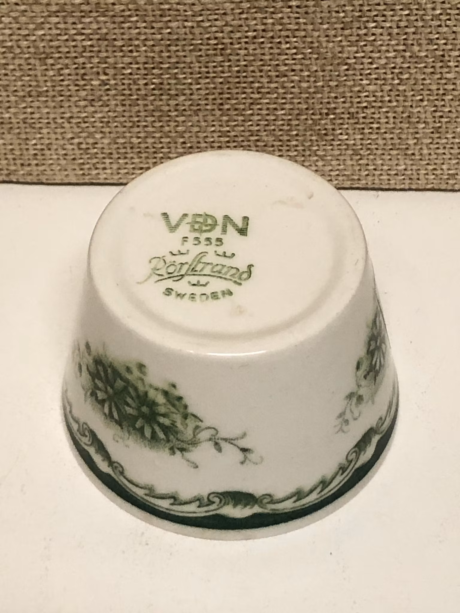 ÄGGKOPP, "Grön Anna" Rörstrand.