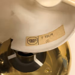 TAKLAMPA, mässing, Hans-Agne Jakobsson, modell T724, Markaryd.