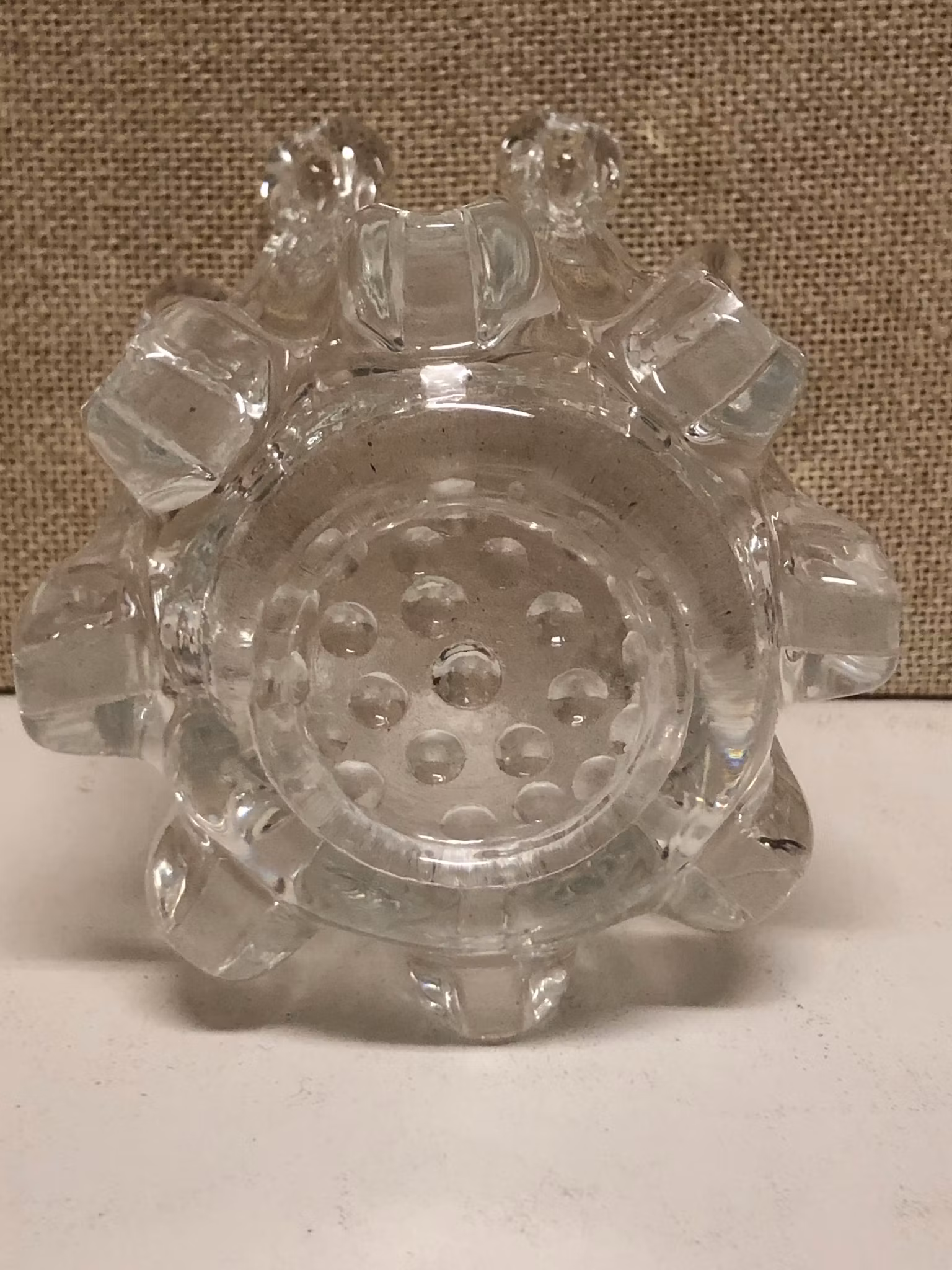 CANDLE, glass "Fingers" Bergdala, second half of the 20th century.