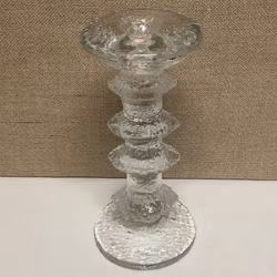 LJUSSTAKE, glas "Festivo" Timo Sarpaneva, Iittala.