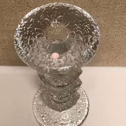 LJUSSTAKE, glas "Festivo" Timo Sarpaneva, Iittala.